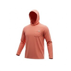 outdoor fishing active hood long sleeve shirt lightweight breathable by habit M